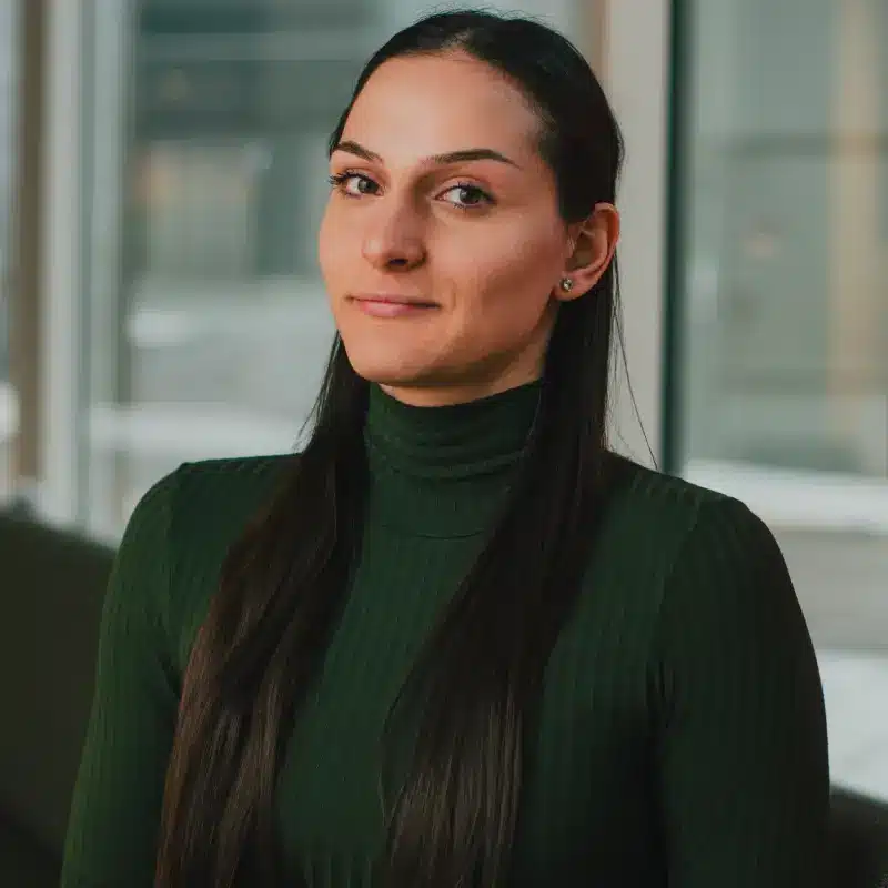 Marija Krivokuca Cloud Security Engineer at Devoteam cybersecurity speaker at Next IT Security Nordics event